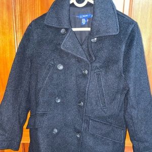 J.Crew Slate Colored Wool Blend Peacoat Women PXS